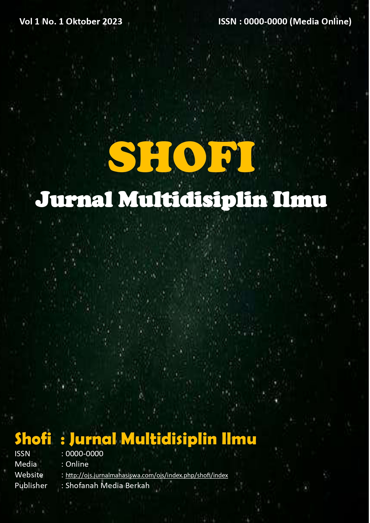 					View Vol. 1 No. 1 (2023): SHOFI : Jurnal Multidisiplin Ilmu
				